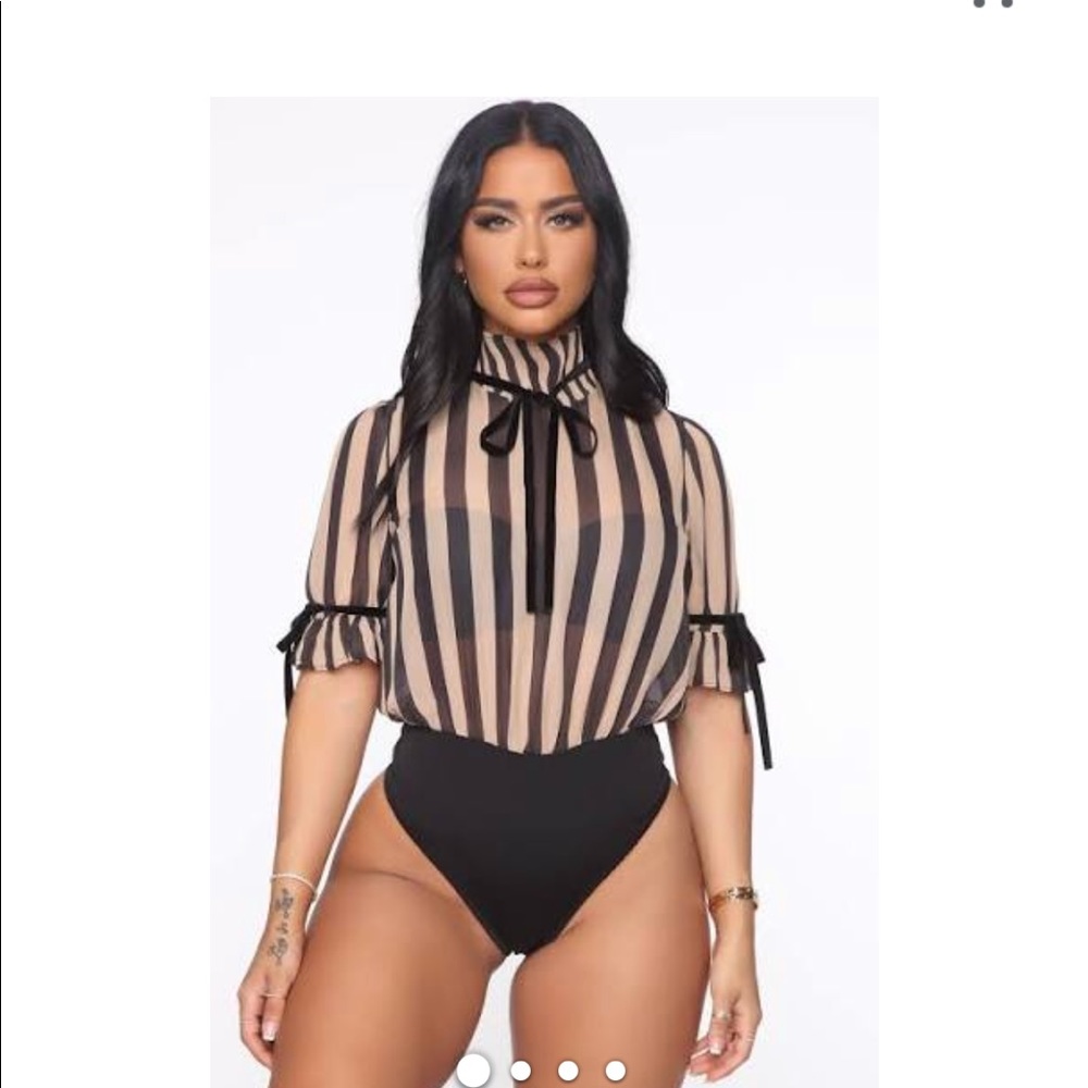 Fashion Nova’s “All Over Me” Short Sleeve Bodysuit